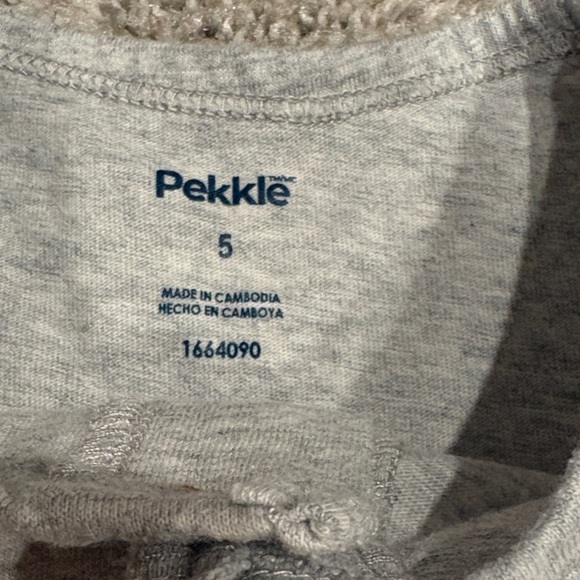 Classic Gray Kids' Button Tee - Picture 2 of 6